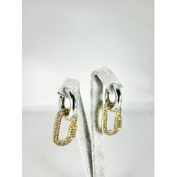 Gümüş Taşlı Küpe